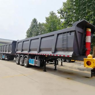 35 Cubic Tri Axle Semi Tipper Trailer