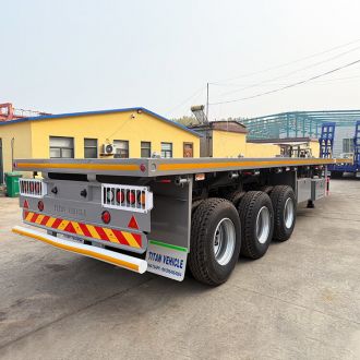 40 Ft Tri Axle Flatbed Truck Trailer